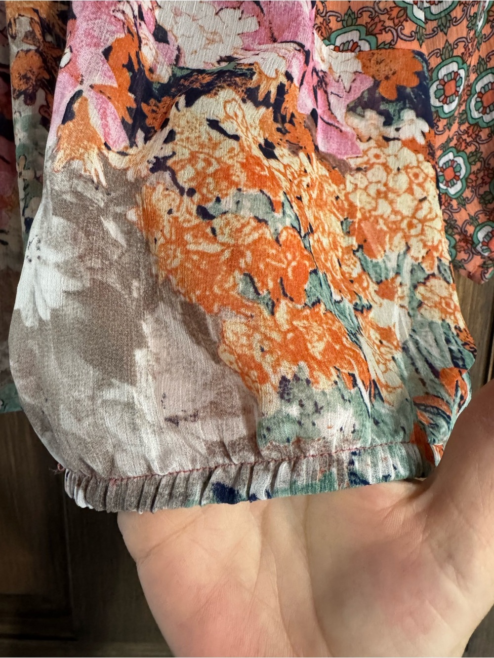 Anthropology Figueroa & Flower multicoloured BOHO FLORAL Paisley Blouse - med - Picture 4 of 15